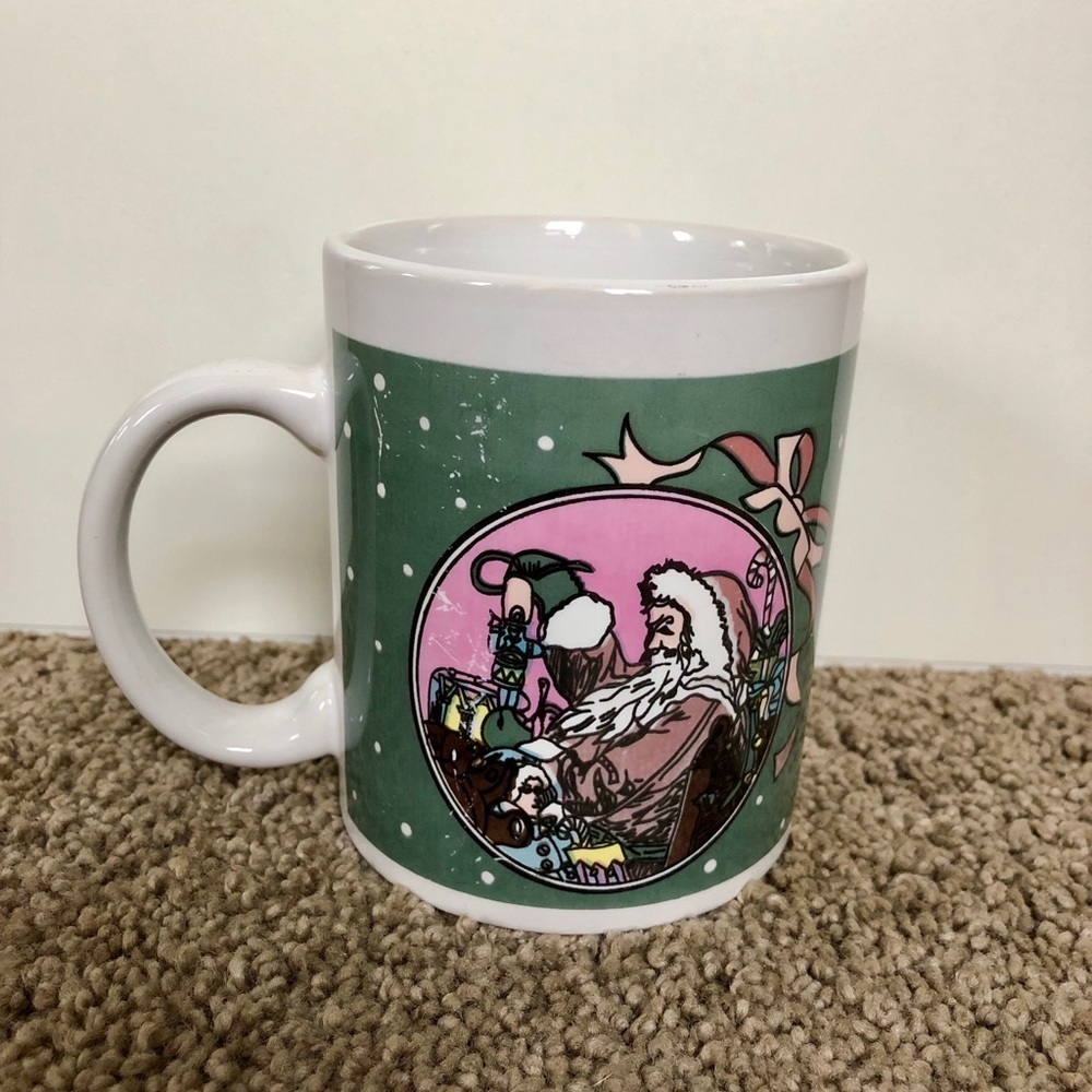 Green Porcelain Holiday Christmas Coffee & Tea Mug - Picture 7 of 7